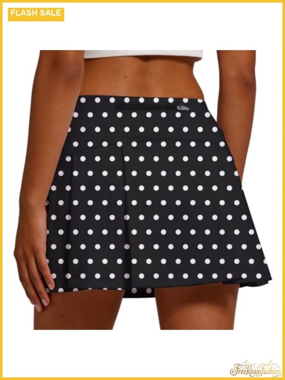 Women's High Waist Pleated Tennis Skirt with Built-in Shorts & Pockets
